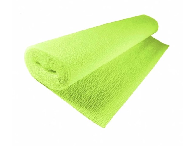 Krepina Bibuła dekoracyjna  558 KD  ALIGA  50cm x 2,5m 180g  zielony groszek